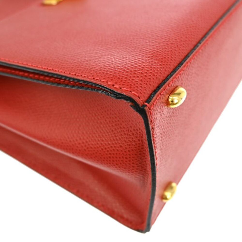 Celine Handbag Leather Red Leather Handbag - Picture 6 of 10